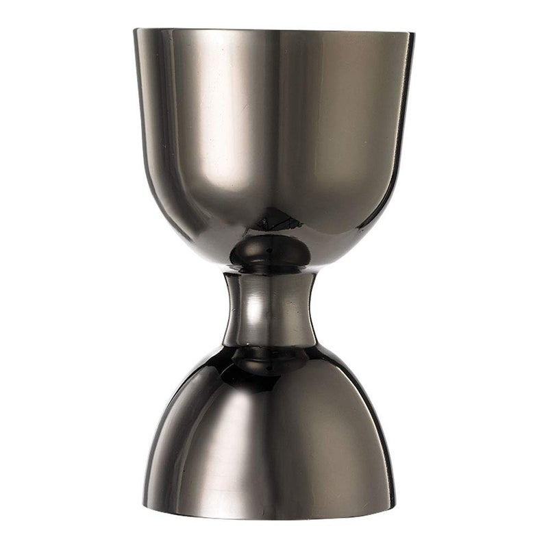 Barfly M37006BK Heavy-Duty Straight Rim Bell Jigger, 1 oz x 2 oz, Gun Metal Black - Image 1